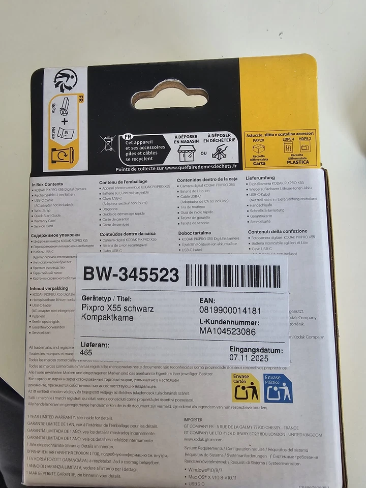 KODAK Pixpro X55 digitale Kompaktkamera (16MP, CMOS, 2,7 Zoll LCD, Full HD) - Bild 2 von 4