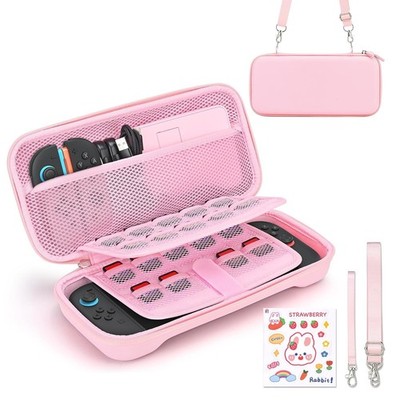 Younik Switch 2 Case Compatible with NS Switch 2 (2025), Carrying Case (Pink)