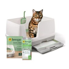 Purina Tidy Cats Breeze XL Litter Box System Starter Kit Multi Cat Odor Control