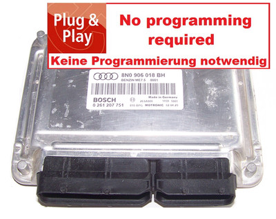 Steuergerät Audi A3 S3 8L 1,8l Turbo 165KW BAM 8N0906018BH 0261207751 UNLOCK ECU
