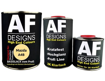 2,5L Autolack für Mazda A4B Honey Yellow Klarlack Härter