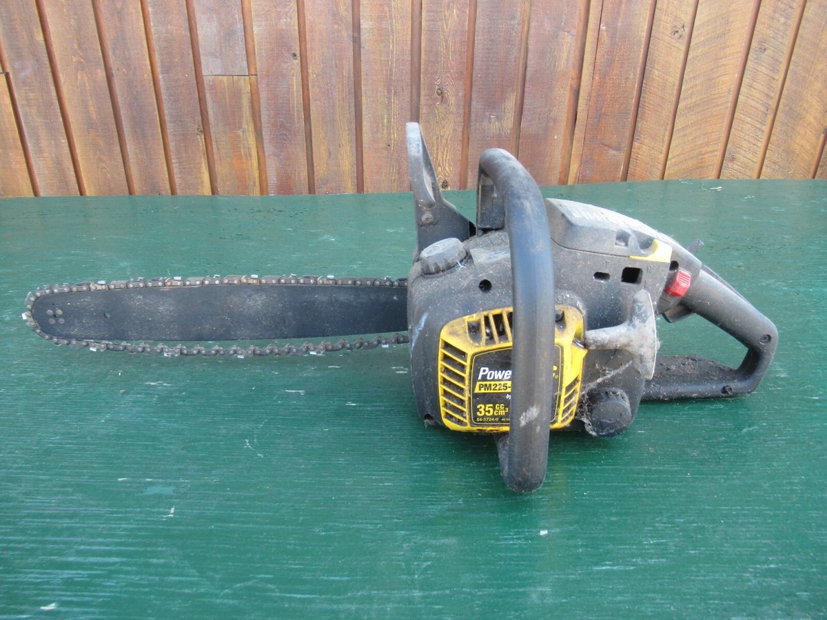 Vintage McCULLOCH POWER MAC PM225-16 Chainsaw Chain Saw with 15