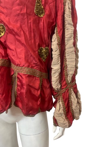 Neu mit Etikett Magnolia Pearl Seide Cropped Monique Jacke in Rot Einheitsgröße - Bild 3 von 12