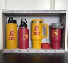 4-Piece Usc Trojans Red Yellow Water Bottle Tumbler Set Usc Student Alumni Gift