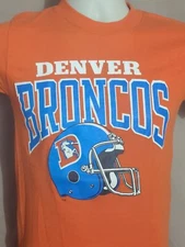 Denver Broncos NFL Vintage 80’s Tag Champion T-shirt 50/50 Small Made In USA