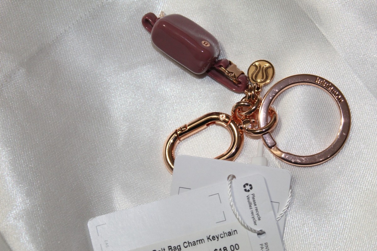 New Lululemon Everywhere Belt Bag Charm Keychain - Spiced