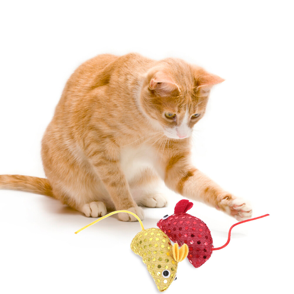 4pcs Cat Toys Mice Shaped Cat Toys Mouse Toys for Cats Kitten Toys for