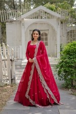 Indian Bollywood Gown Ready to Wear Ethnic Party Suit Salwar Kameez Pakistani