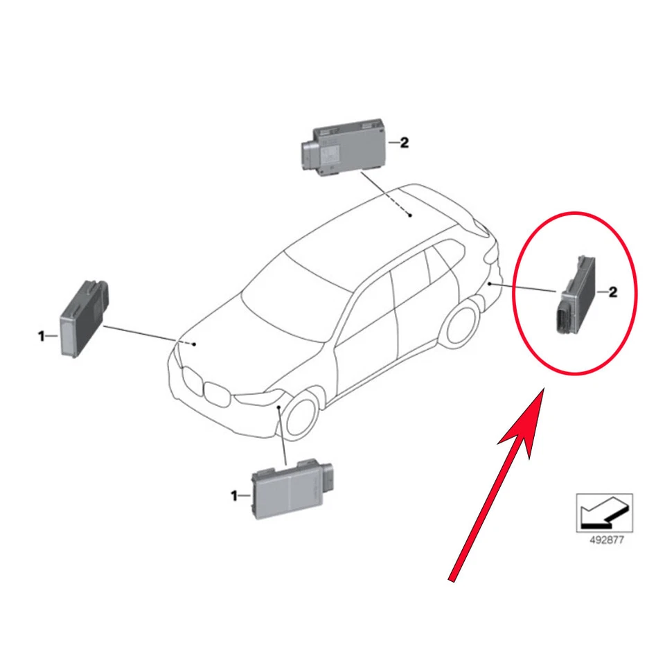 Nuevo sensor de radar OEM 66325A2B4D7 PARA BMW M3 M4 M5 M8 X3 X4 X5 X6 X7 Foto 2 de 4