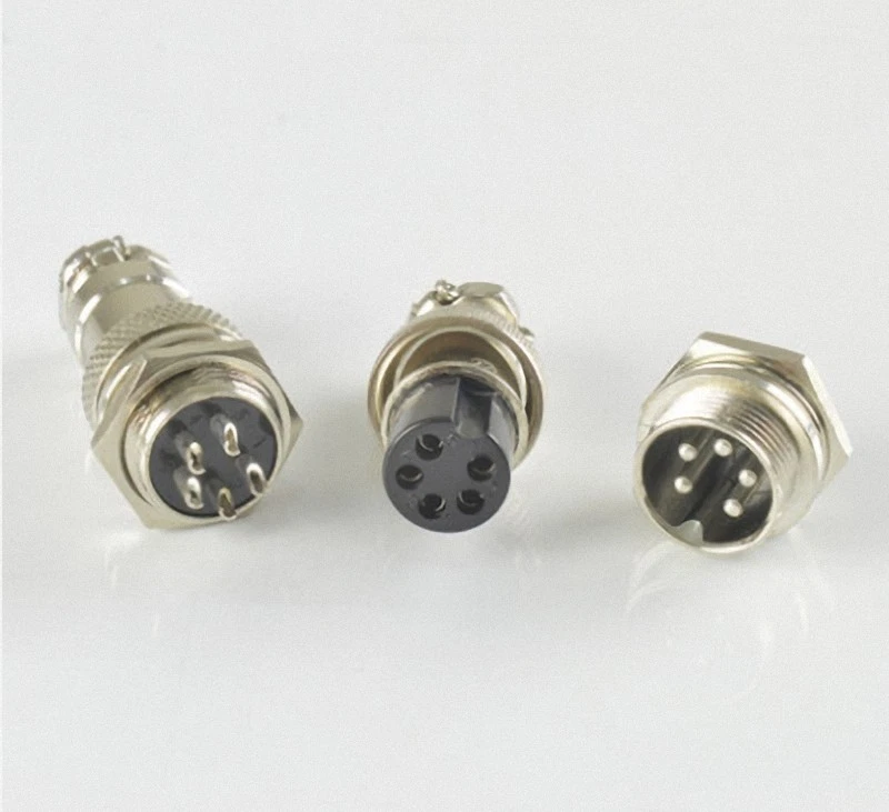 Socket Circular Multipole Connector Bulkhead & 2 - 10 Pin GX16 Aviation Plug - Image 3 of 4