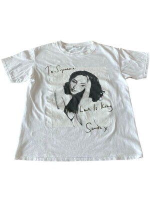 Supreme ✕Sade プリント Tシャツ ホワイト Supreme 17SS Sade Tee Photo T-shirt Fashion short sleeve men's