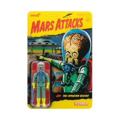Mars Attacks 1962 Alien with Gun 3 3/4 Inch ReAction Figur Super7