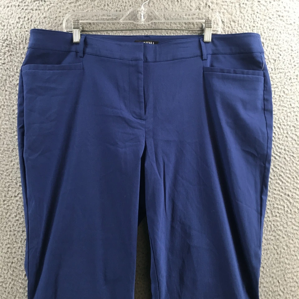 Pantalones de vestir Roz & Ali ajustados firma para mujer 20W (42x29 real) azules NUEVO Foto 2 de 4