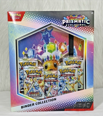 Pokemon TCG Scarlet Violet Prismatic Evolutions Binder Collection Sealed New