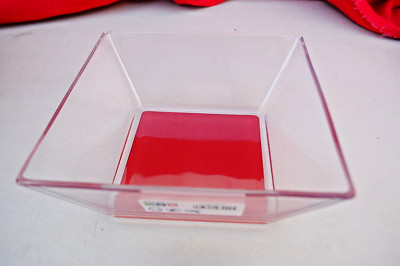Arcoroc Mix-up Burgundy D6242  7'' Square Salad Bowls  Lot of 6  C1017