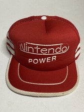 VINTAGE NINTENDO POWER PROMO THREE STRIPE TRUCKER HAT RARE HTF READ DESCRIPTION