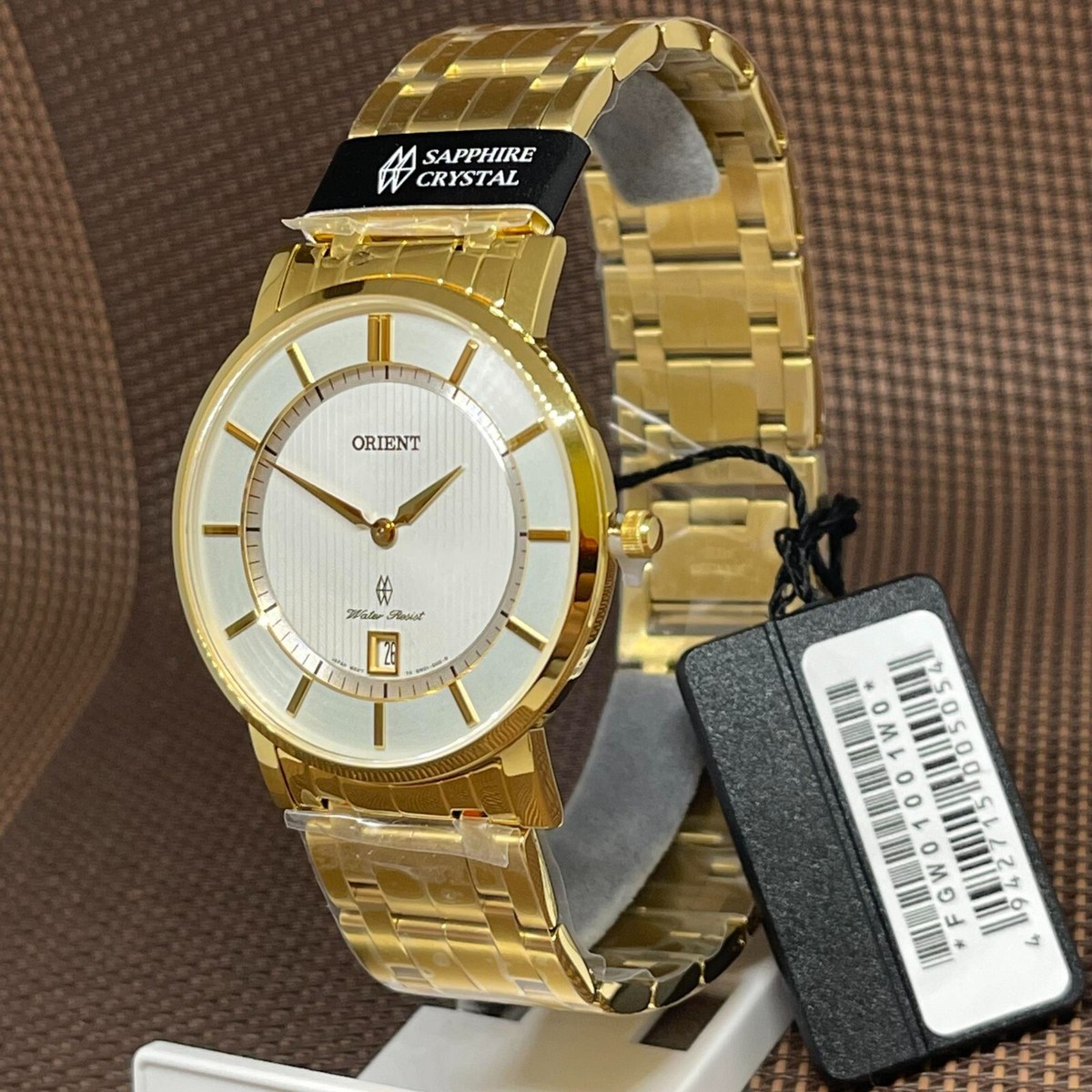 Orient FGW01001W0 Quartz Gold Stainless Steel Sapphire Glass