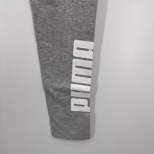 Puma Leggings Women's Size S Light Gray Heather Archive Logo T7 Striped Logo NWT - Picture 4 of 12