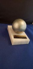 Glass  Sphere Ball 2.25"D with Base 4x2.5"