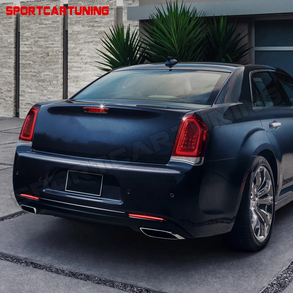 For 2015-2022 Chrysler 300 Smoke Lens Bumper Reflector Tail Brake Rear Fog Light Foto 4 de 4