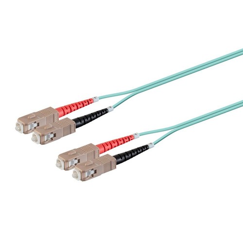 35M SC to SC UL OM3 Fiber Optic Multi Mode 50/125 Duplex Optical Patch Cable - Picture 3 of 5
