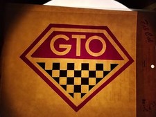 Vintage Pontiac GTO Iron-On Transfer In Original Package DEADSTOCK 