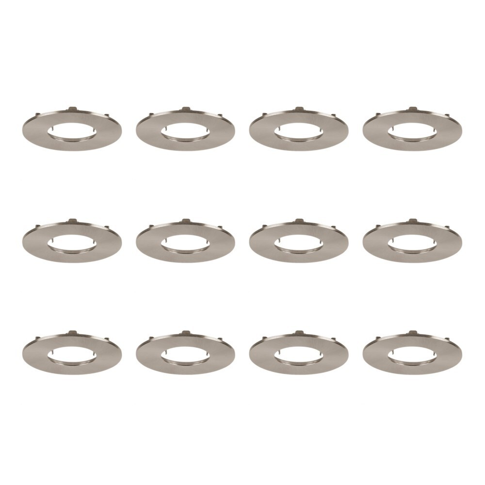 12 x Aurora EN-BZF91SN Fixed Bezels for EN-DLM981X Downlight Satin Nickel