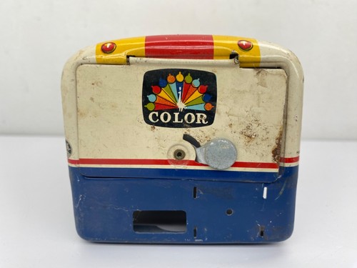 Vintage Tin Yonezawa NBC Television News Van RCA Victor Color Bus PARTS Japan - Picture 3 of 24