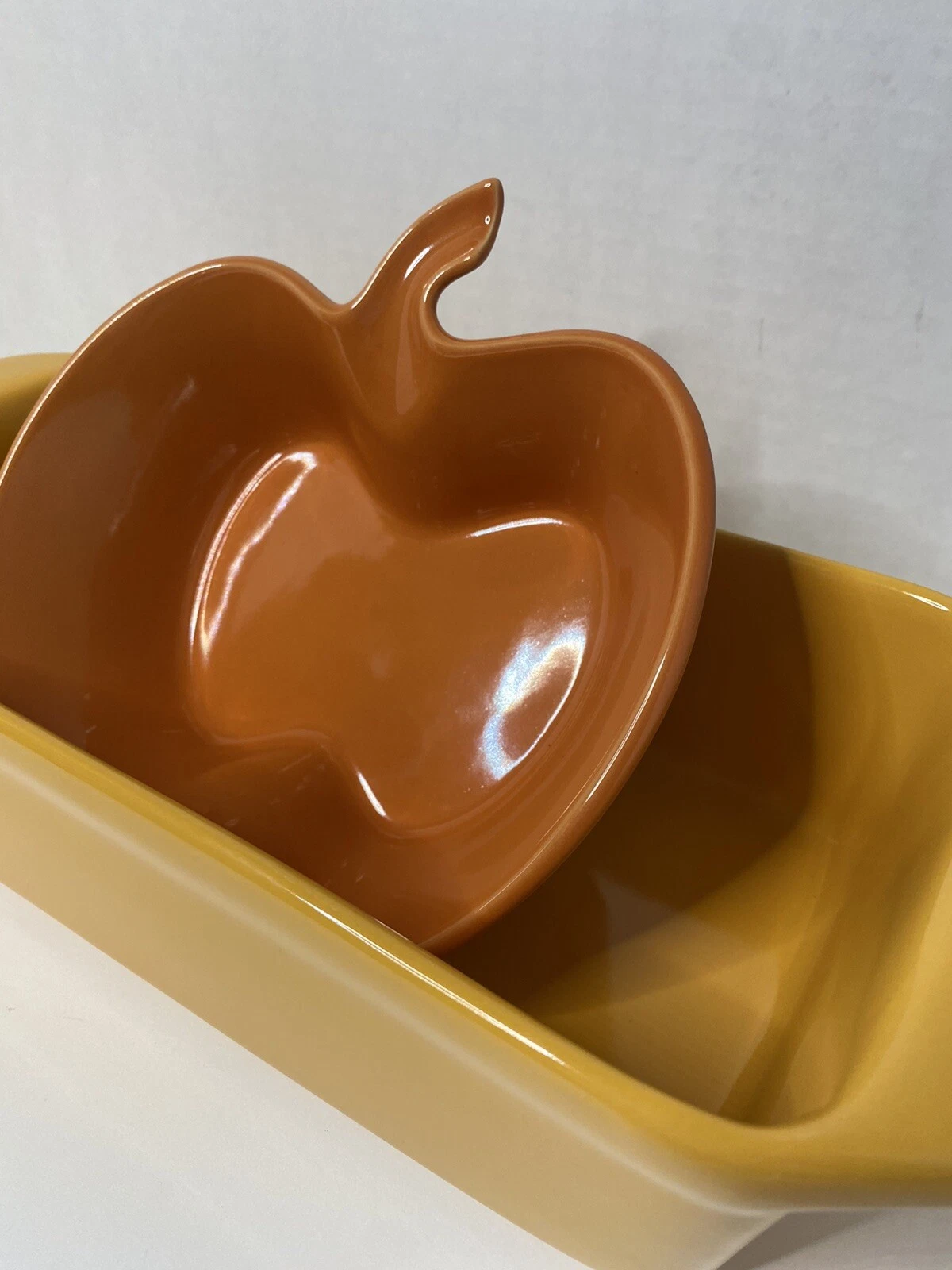 CHANTAL Stoneware Baking Loaf Pan 1-3/4 QT & Pumpkin Ramekin 2 Cups