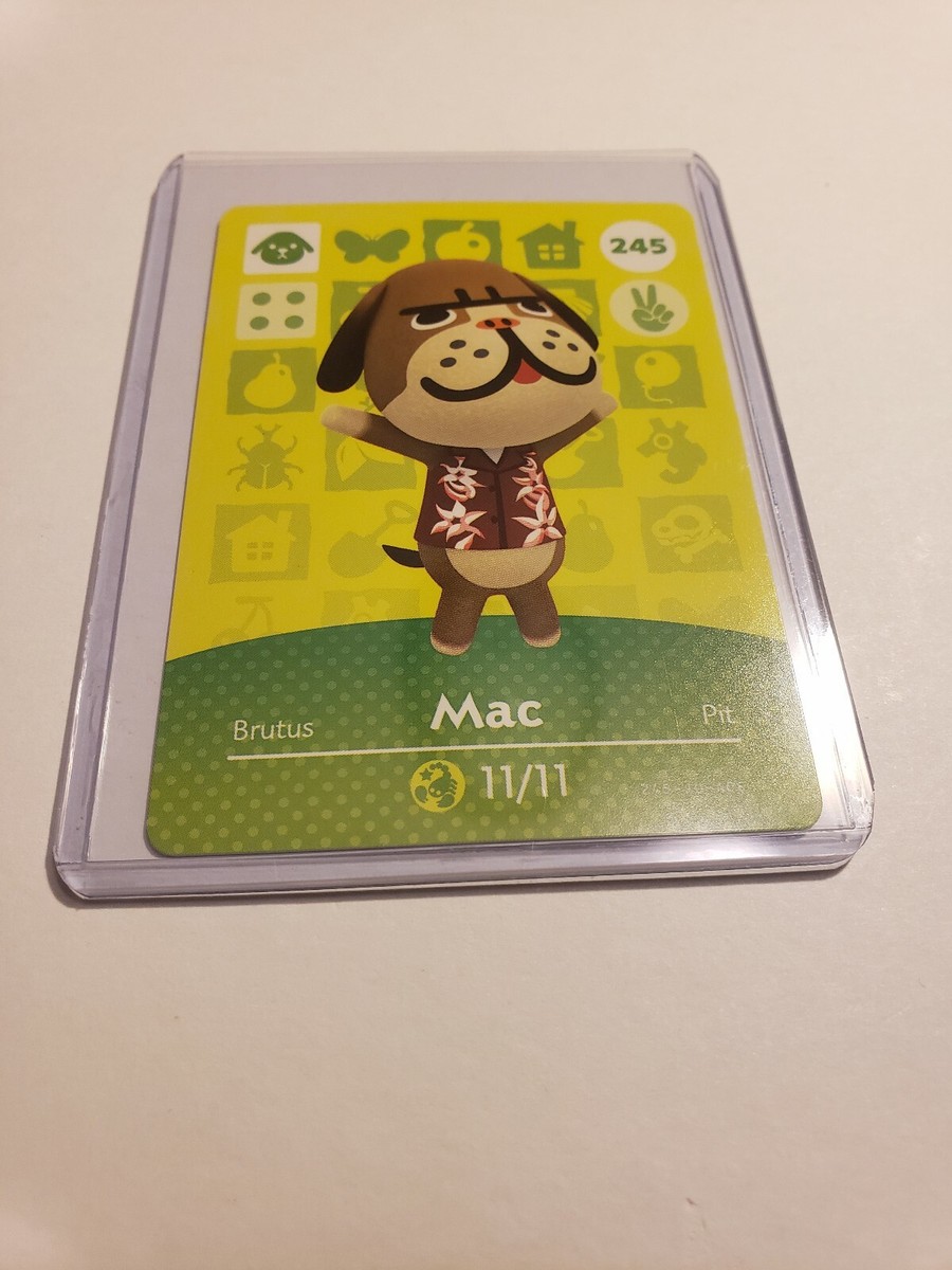 Mac # 245 Animal Crossing Amiibo Card AUTHENTIC Series 3 NEW