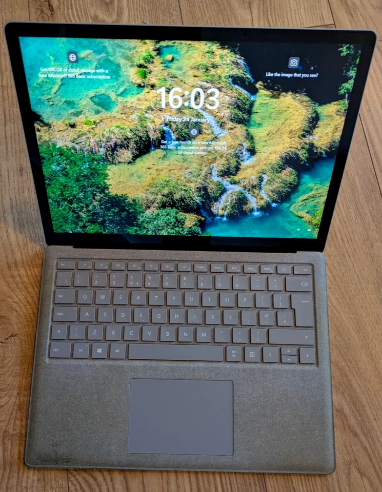 Microsoft Surface Laptop 2 i7 8650U 2.1GHz 8GB RAM 256GB SSD 13.5" 8th 2401 - Image 2 of 4