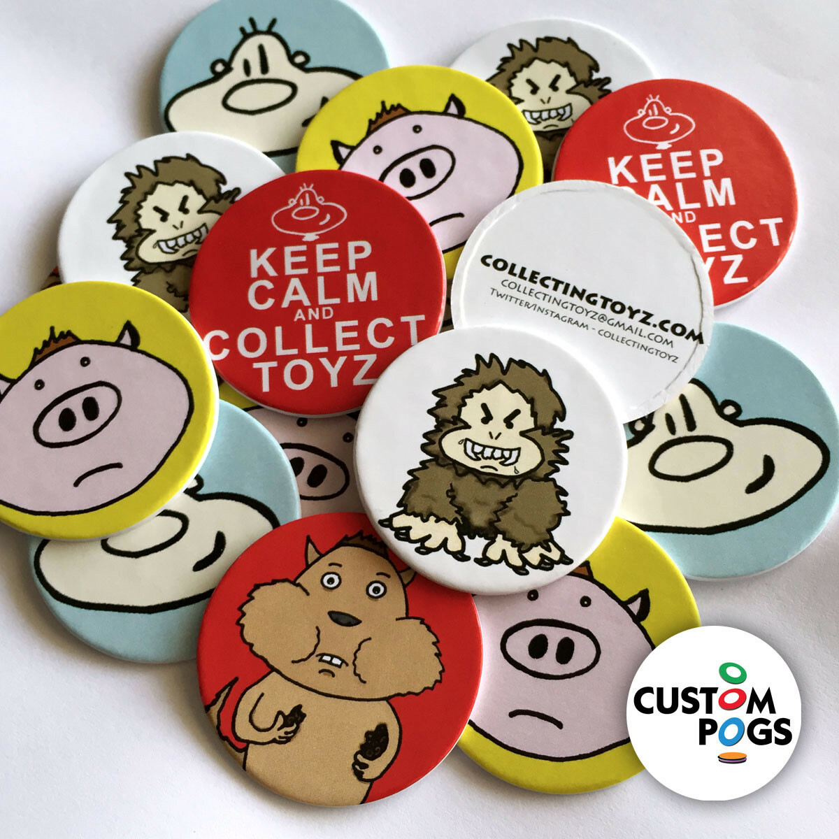 100 x Custom POGS! Make your own original pogs for playing, collecting