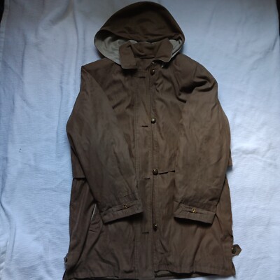 Hudson Place Womens  Lg Jacket Zipper Button Down Front Removable Lining & Hood