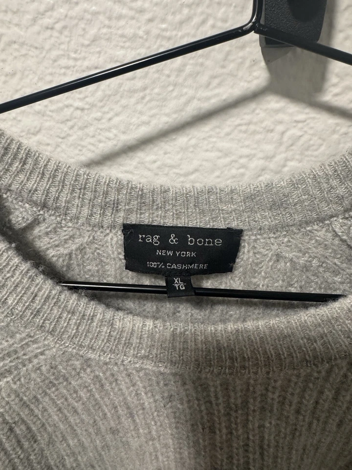 Rag & Bone Men’s Sweater, Sz Xl, 100% Cashmere - Image 3 of 3