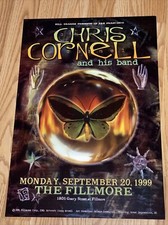 Chris Cornell And His Band Original Concert Poster 1999 San Francisco Fillmore