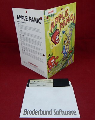 Atari XL : Apple Panic - Datasoft 1982