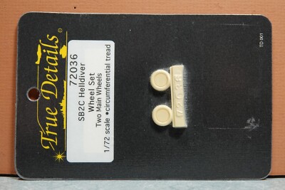 1/72 TRUE DETAILS SB2C HELLDIVER WHEEL SET CIRCUMFERENTIAL TREAD # 72036
