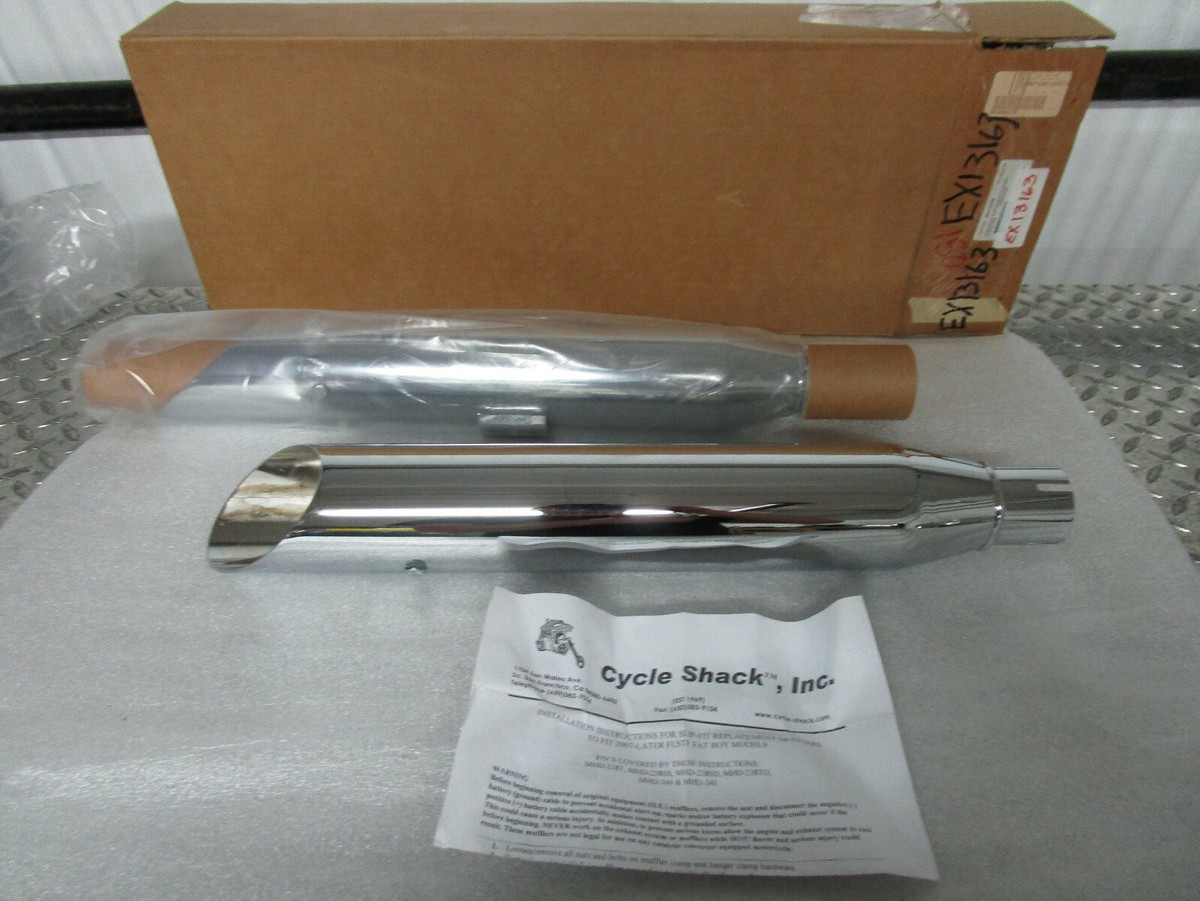 07-17 Harley FLSTF Fat Boy FXSTD Deuce Softail Slash Cut Slip On