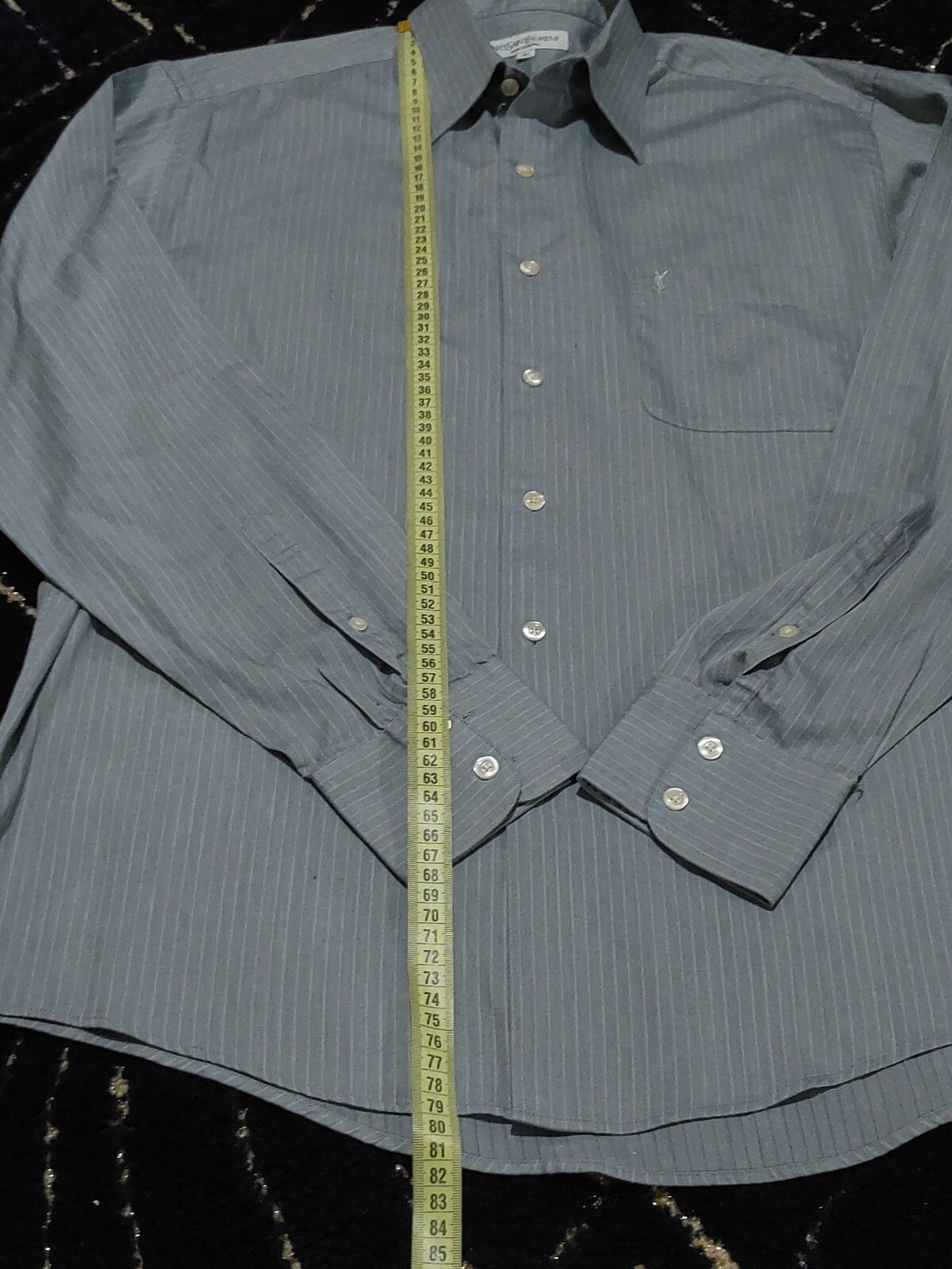 Camicia Yves Saint Laurent abito da uomo YSL Pour Homme vestibilità regolare grigio taglia L