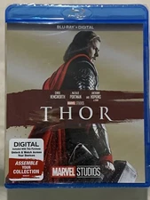 Thor Blu-ray Digital Marvel Studios Chris Hemsworth Natalie Portman NEW Sealed