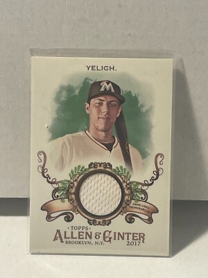 2017 Topps Allen & Ginter CHRISTIAN YELICH #FSRB-CY - FULL SIZE JERSEY RELIC -