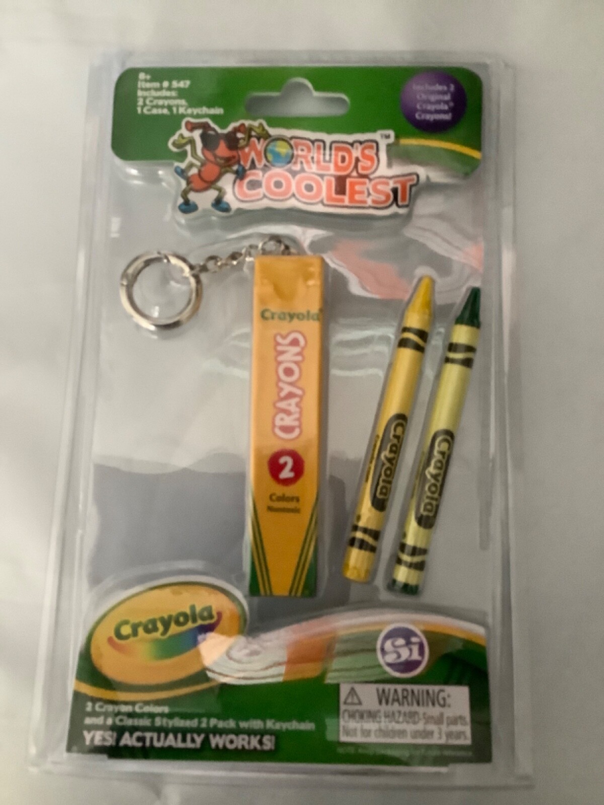 World's Coolest Crayola Crayon Box Keychain Worlds Coolest Toy