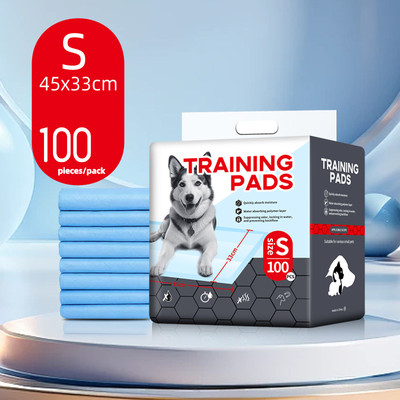 100 Pet Dog Pads Super Absorbent Puppy Training Base, Fragrant Blue Small