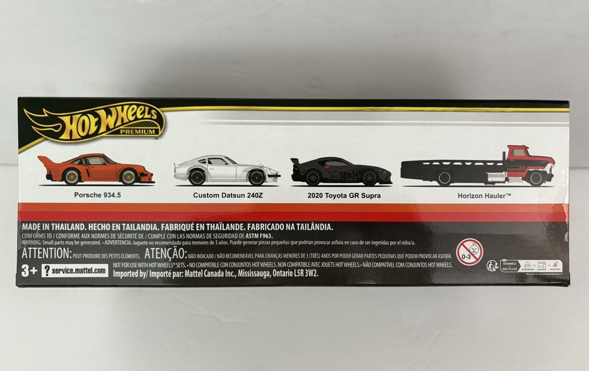 HORIZON～20TH ANNIVERSARY Hot Wheels Premium - Horizon Hauler, 2020 GR Supra, Datsun