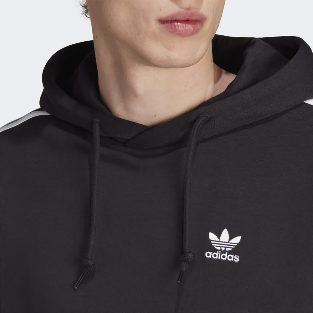 Adidas Original Mens ADICOLOR CLASSIC 3S HOODIE IM2088 BLACK