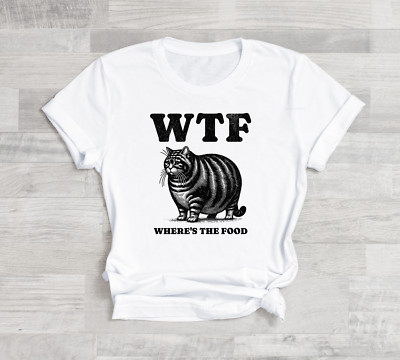 Gildan Heavy Duty Unisex-T-Shirt S-XL-Humor~Fat Cat~Crazy Cat~Cat Lover-Gift