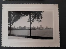 Photo ancienne Snapshot  Chicago Illinois august   1960 tirage argentique 