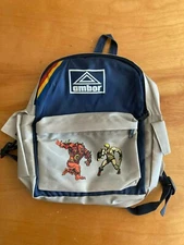 RARE Vintage Masters of the Universe AMBOR backpack bag He-Man VS Beast Man 