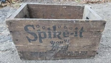 Spike It Like It Nichol Kola CRATE BOX Rare Antique Vtg Soda Wood Detroit / LA