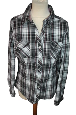 CHEMISE AJUSTEE FEMME °°° CACHE CACHE °°° TAILLE 4 . PARFAIT ETAT - Photo 1/4